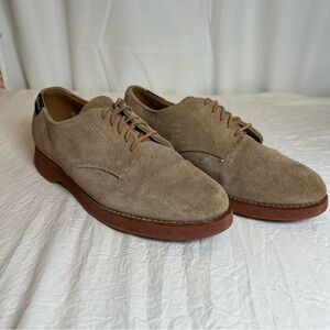 Eastland Men’s sz8.5 Tan Suede USA made Oxford Preppy LaceUp IvyLeague Academia